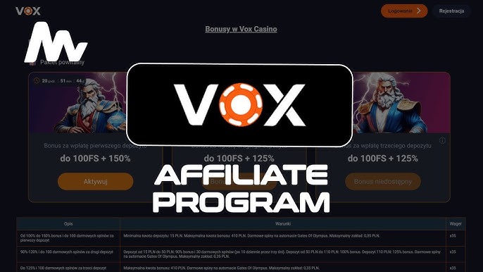 VOX Casino — Przewodnik po najlepszych grach, bonusach i bezpieczeństwie
