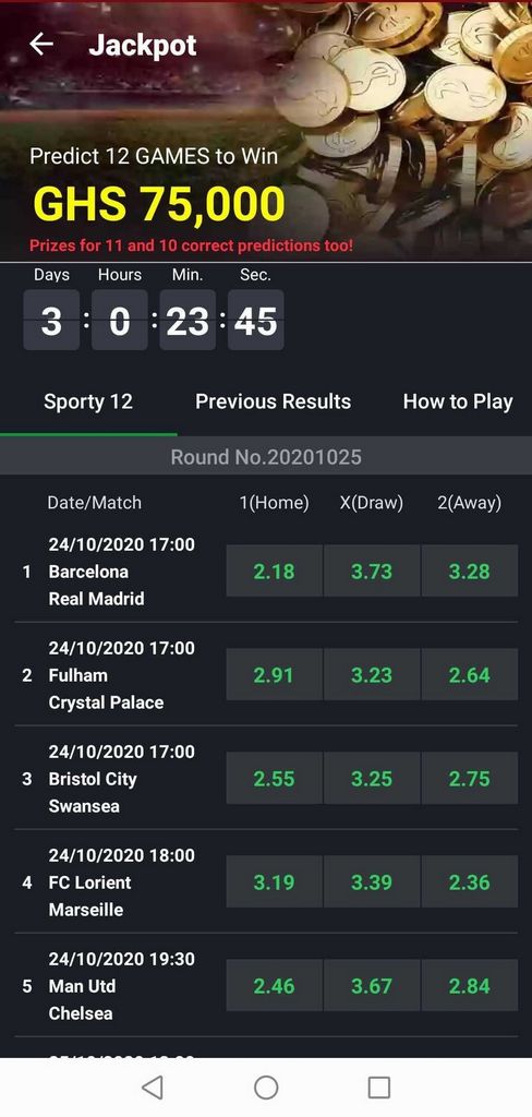 SportyBet - Online Sports Betting & Live Betting Chances